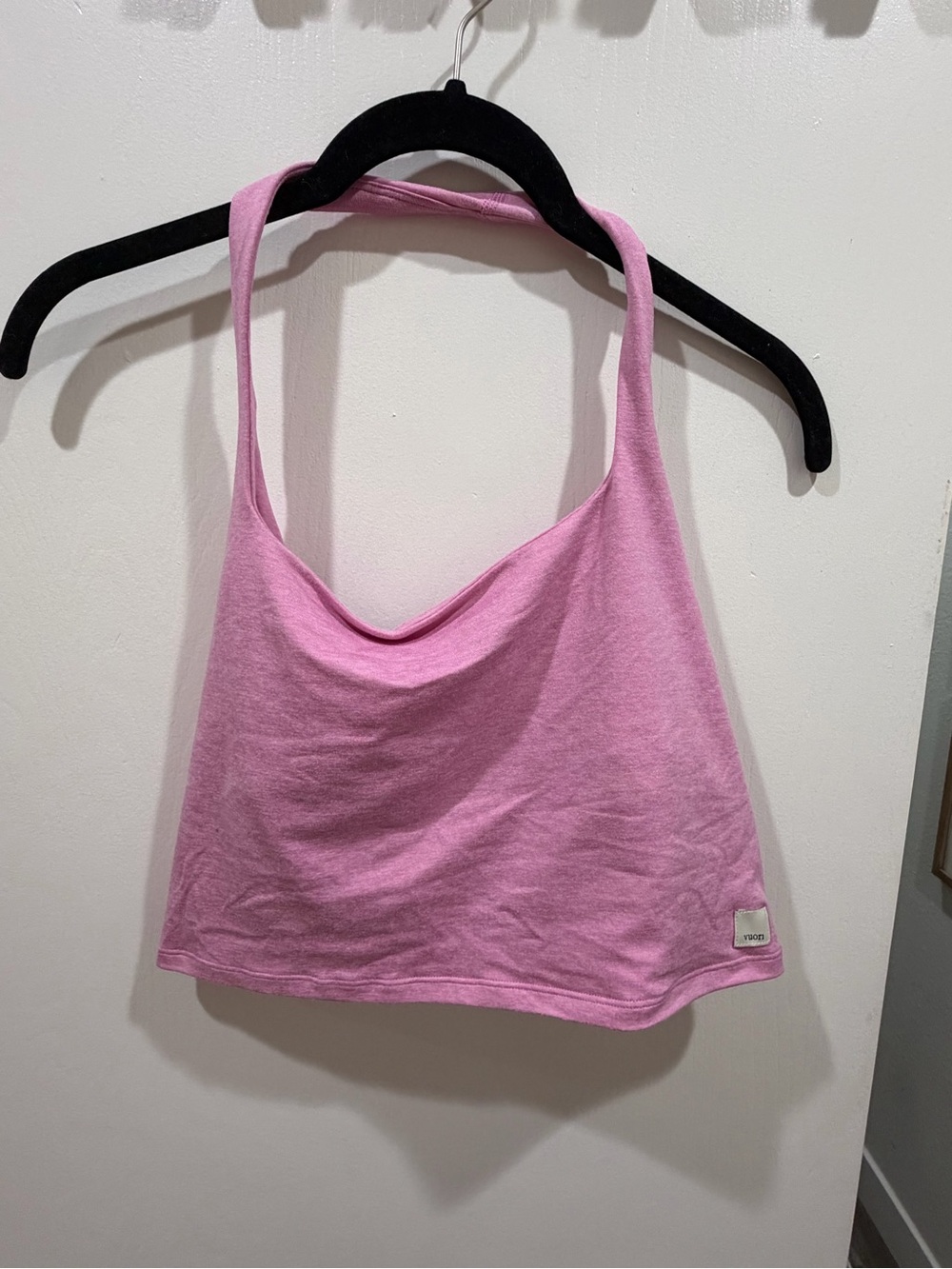 Vuori Light Pink Cowl Halter Tank